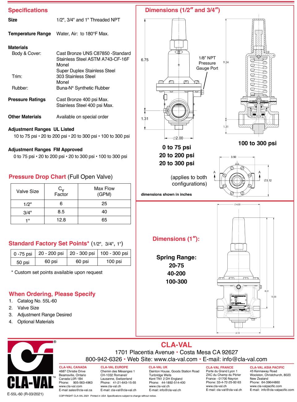 catologue van bảo vệ vỏ bơm cla-val