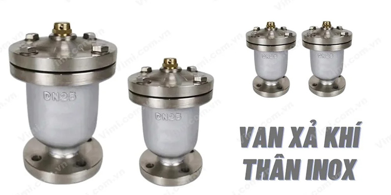 Van xả khí inox mặt bích