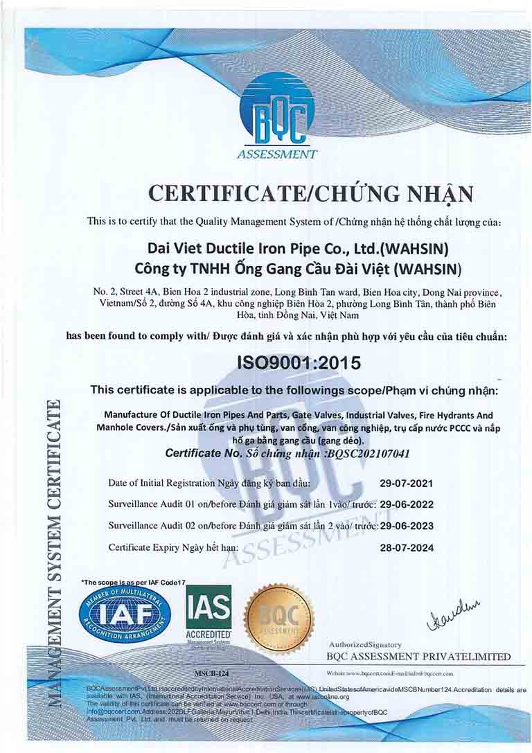 Tiêu chuẩn Quốc tế ISO 9001 : 2015