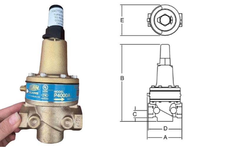 Zurn P4000A là van điều áp chuyên dùng cho PCCC